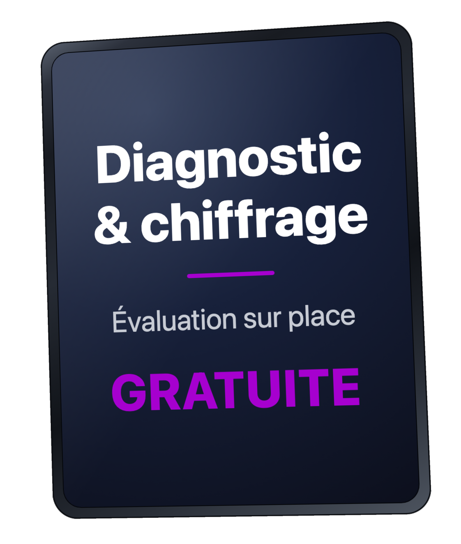 Visite &amp; devis détaillé